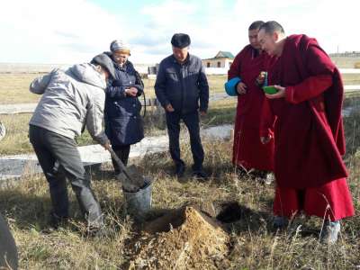 Закладка Субаргын Бумбэ в Байкальском дацане